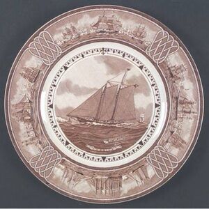 American sailing ships brown by Wedgewood